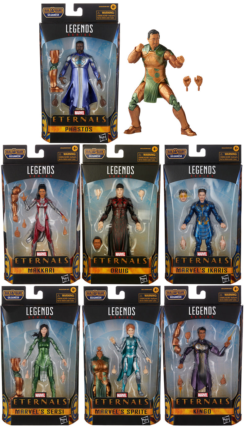 Marvel Legends Eternals 6 Inch Action Figure BAF Gilgamesh - Set of 7 (Build-A-Figure Gilgamesh)