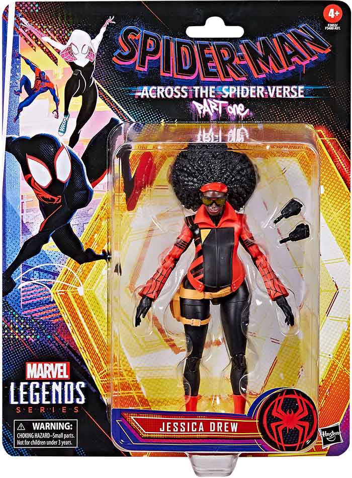 Marvel Legends Retro 6 Inch Action Figure Across The Spider-Verse Part One - Jessica Drew