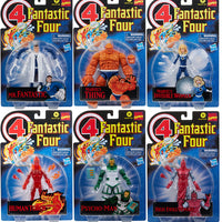 Marvel Legends Retro 6 Inch Action Figure Fantastic Four - Set of 6