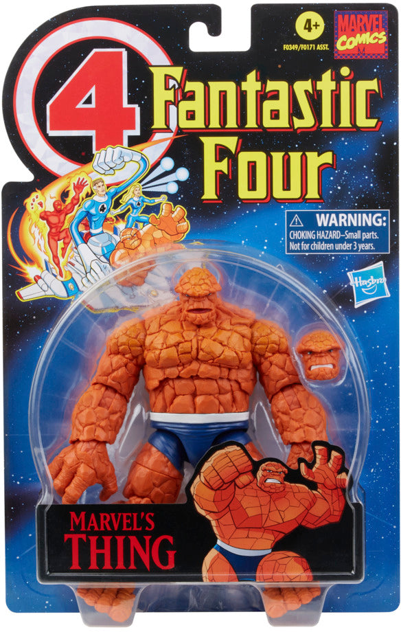 Marvel Legends Retro 6 Inch Action Figure Fantastic Four - Thing