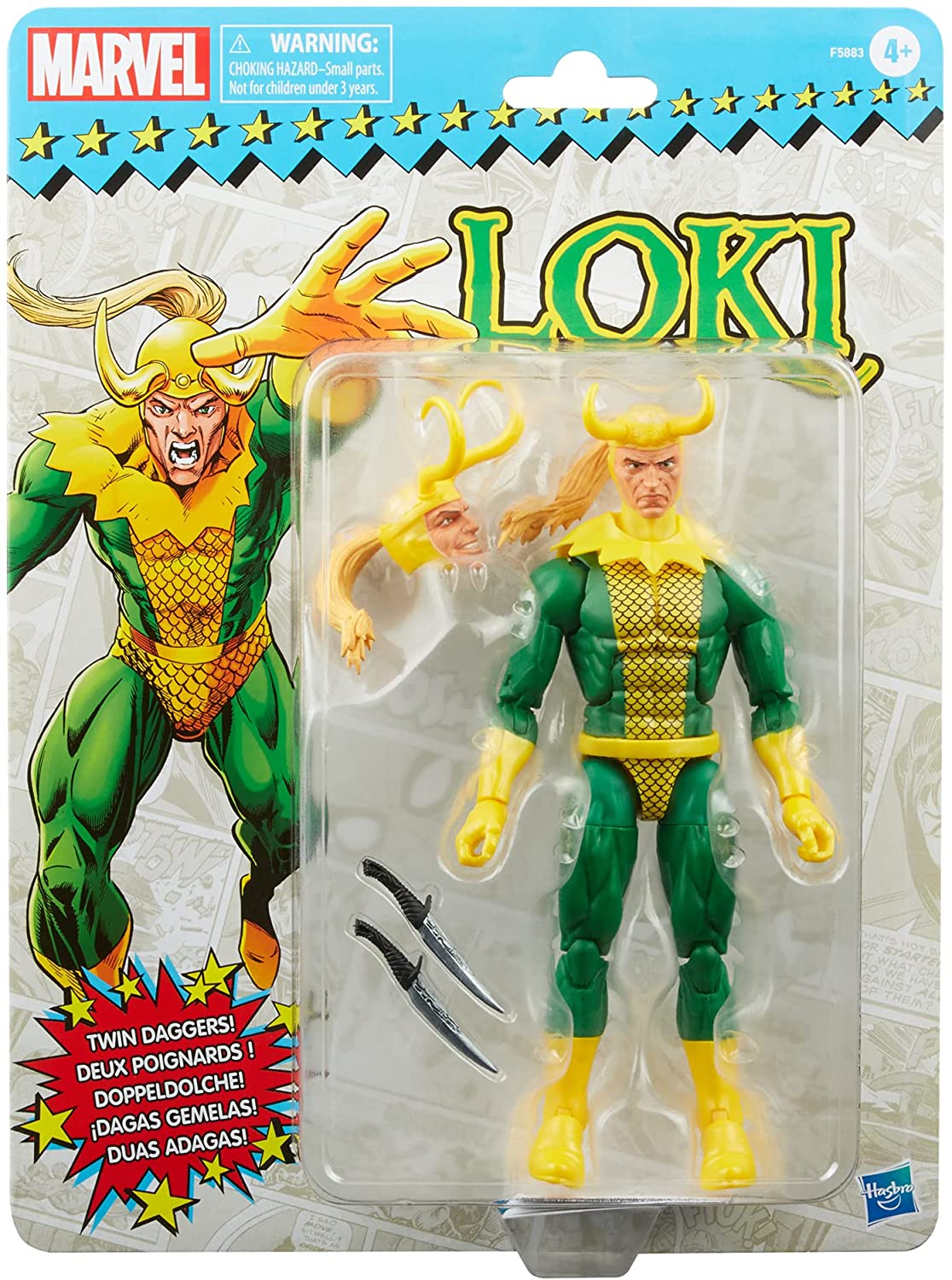 Marvel Legends Retro 6 Inch Action Figure - Loki| Cmdstore.ca
