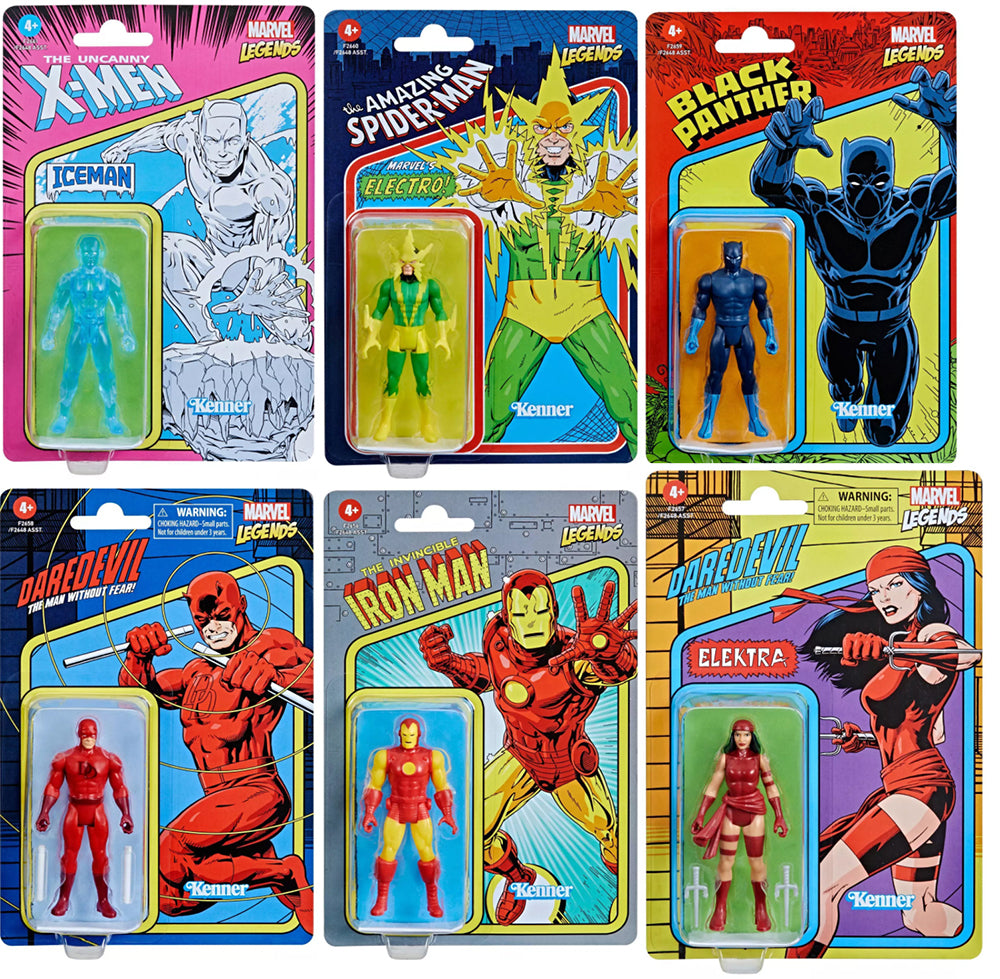 Marvel Legends Retro 3.75 Inch Action Figure Series 2 - Set of 6