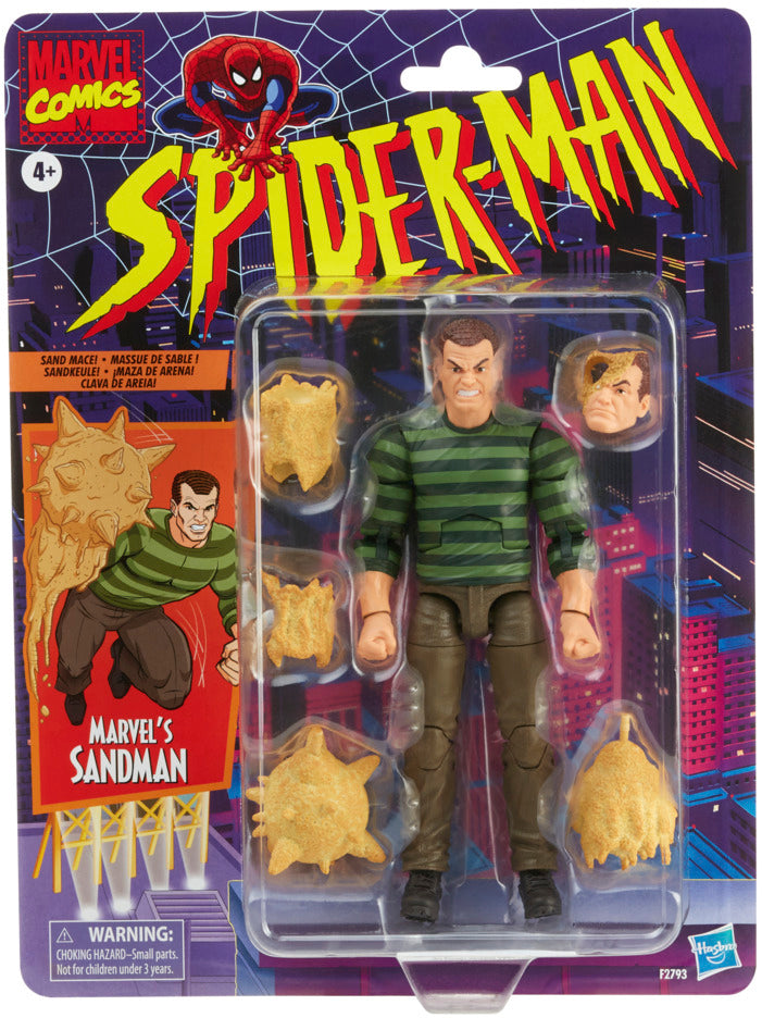 Marvel Legends Retro 6 Inch Action Figure Spider-Man Series - Sandman