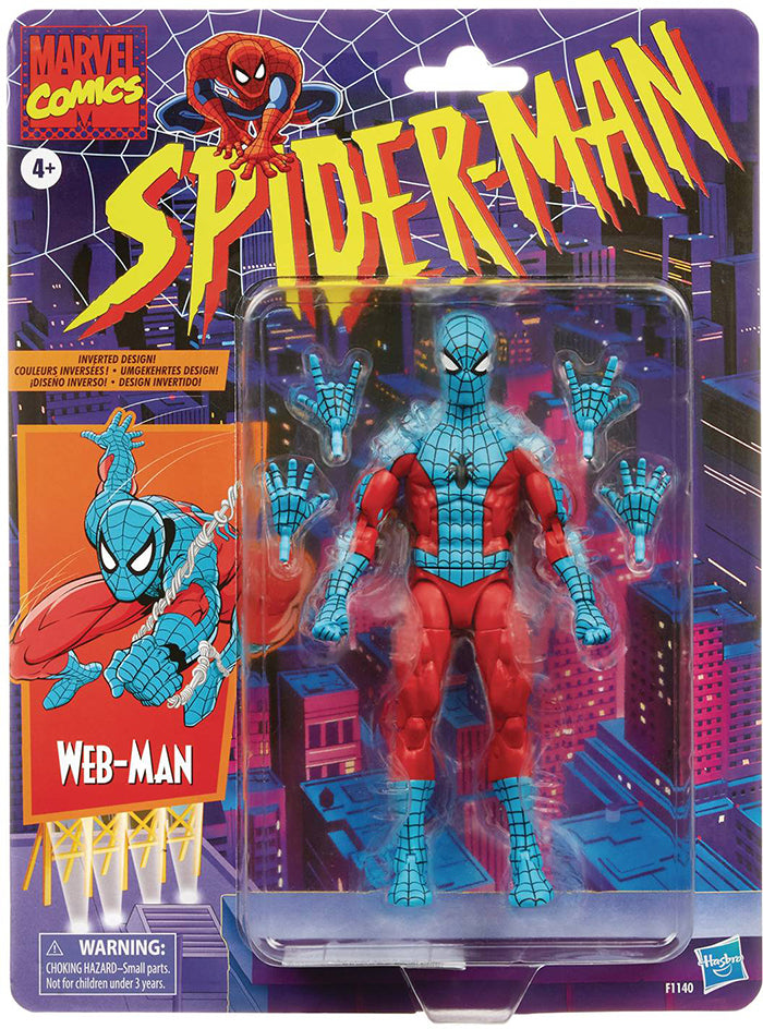 Marvel Legends Retro 6 Inch Action Figure Spider-Man Series - Web-Man