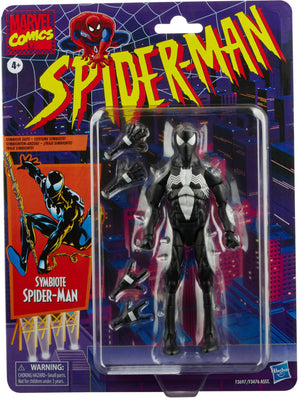 Marvel Legends Retro 6 Inch Action Figure Spider-Man Wave 2 - Symbiote Spider-Man