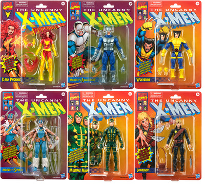 Marvel Legends Retro 6 Inch Action Figure X-Men Classic Series 2 - Set of 6