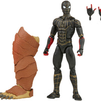 Marvel Legends Spider-Man No Way Home 6 Inch Action Figure BAF Armadillo - Black & Gold Suit Spider-Man