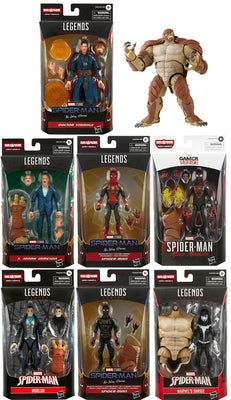 Marvel Legends Spider-Man No Way Home 6 Inch Action Figure BAF Armadillo - Set of 7 (Build-A-Figure Armadillo)