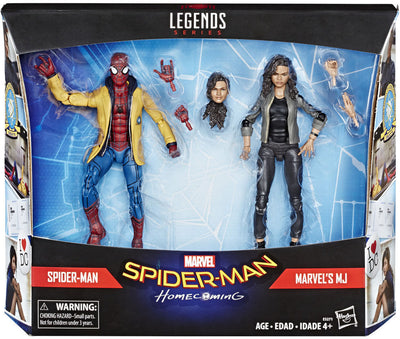 Marvel Legends Spider-Man 6 Inch Action Figure Exclusive 2-Pack Series - Spider-Man & MJ