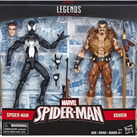 Marvel Legends Spider-Man 6 Inch Action Figure Exclusive 2-Pack Series - Symbiote Spider-Man vs Kraven