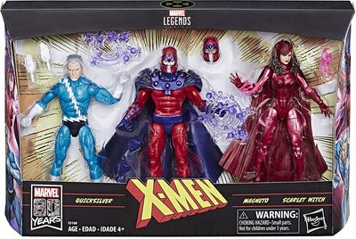 Marvel Legends 6 Inch Action Figure X-Men 3-Pack - Magneto - Quicksilver - Scarlet Witch
