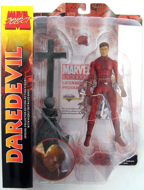 Marvel Select 8 Inch Action Figure- Unmasked Red Daredevil Variant