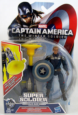 Marvel Universe 3.75 Inch Action Figure Captain America The Winter Soldier Series 1 - Grapple Canon Captain America