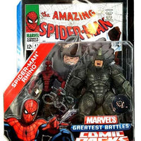 Marvel Universe Greatest Battles 3.75 Inch Action Figure Comic Packs 2-Pack - Spider-Man vs Rhino