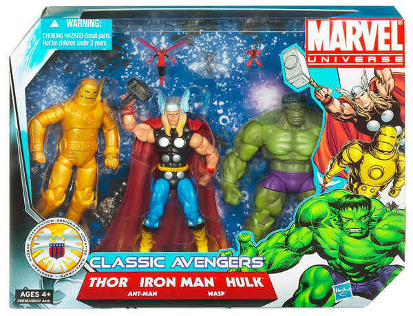 Marvel Universe 3.75 Inch Action Figure Team Pack Series Wave 1 - Classic Avengers