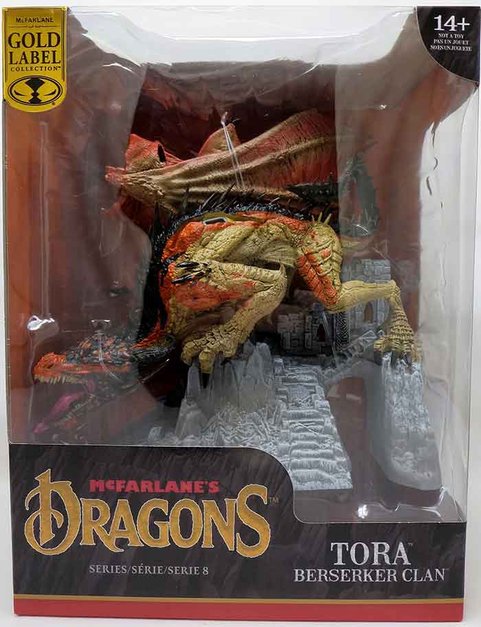 McFarlane Dragons 8 Inch Static Figure Series 8 Exclusive - Berserker Clan Varian Gold Label