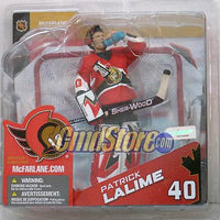 McFarlane NHL Action Figures Series 8: Patrick Lalime Red Jersey Variant (Sun damaged Yellow tint on clamshell)