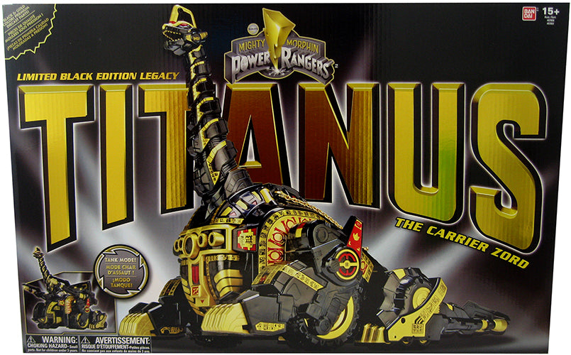 Mighty Morphin Power Rangers 10 Inch Action Figure - Titanus Black Edition