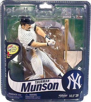 MLB Baseball Yankees 6 Inch Static Figure Sportspicks Series 29 - Thurman Munson White Jersey