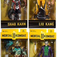 Mortal Kombat 7 Inch Action Figure Wave 7 - Set of 4 (Joker - Kahn - Liu - Shao)