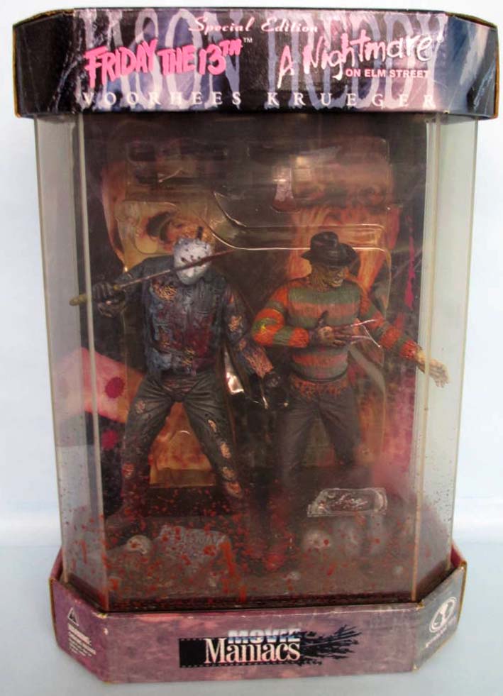 Movie Maniacs Friday The 13th 6 Inch Action Figure Nightmare On Elm Street - Freddy vs Jason