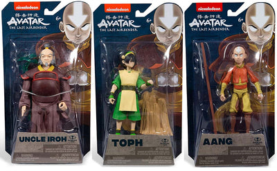 Avatar The Last Airbender 5 Inch Action Figure Basic Wave 2 - Set of 3