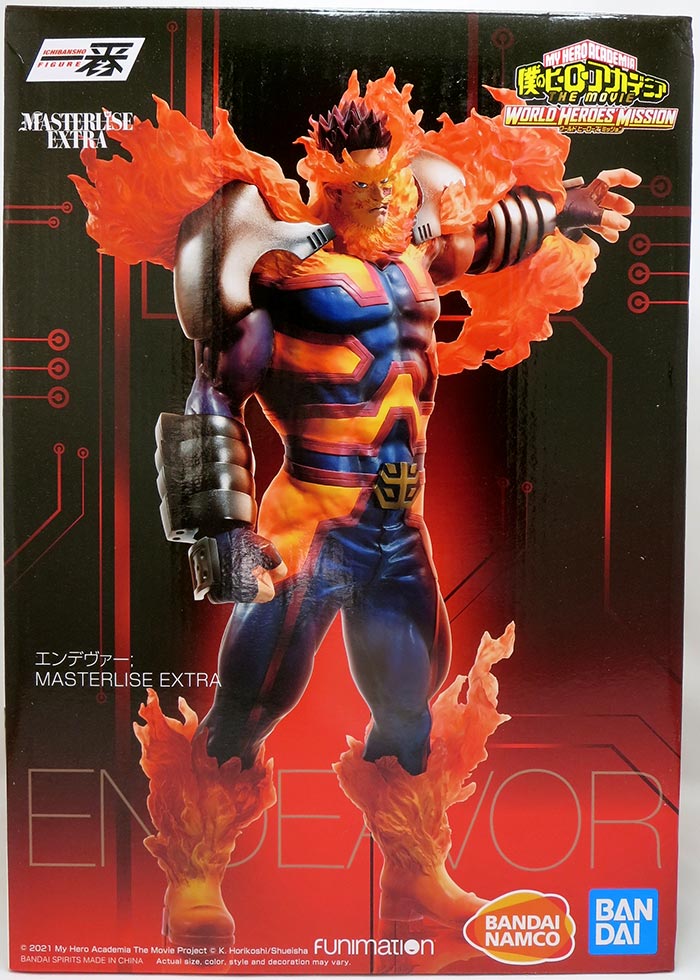 My Hero Academia The Movie World Heroes Mission 12 Inch Static Figure Ichiban - Endeavor