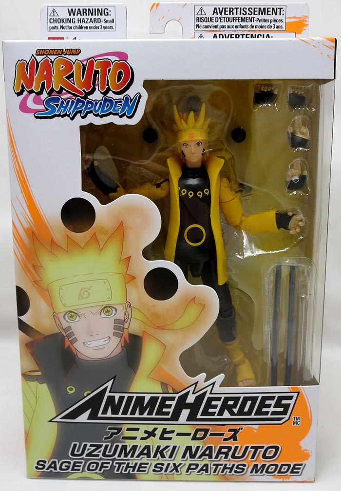 Figurine Naruto Shippuden - Uzumaki Naruto - Anime Heroes Bandai