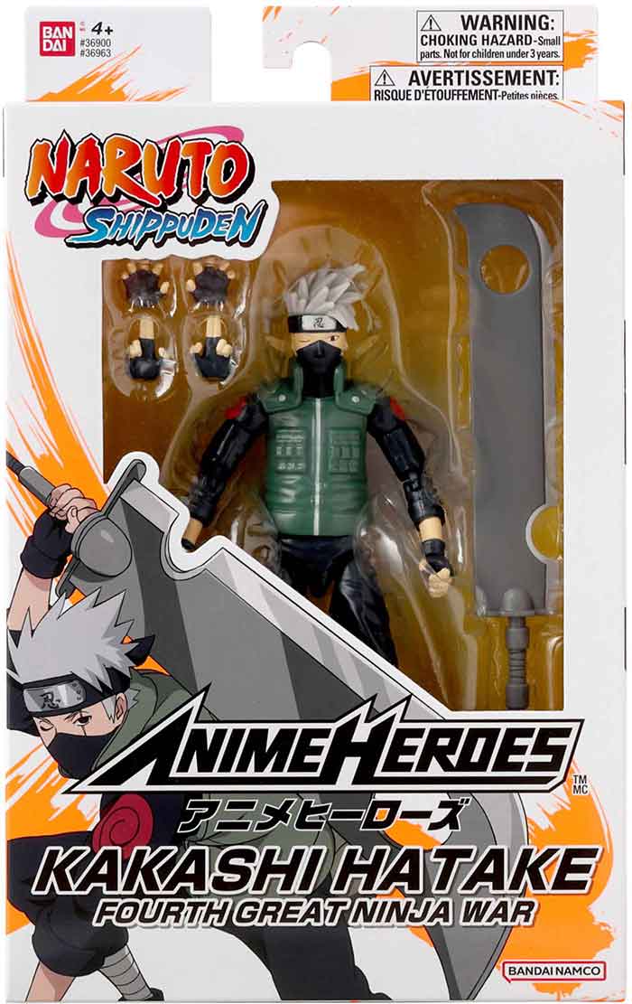 Naruto Shippuden 6 Inch Action Figure Anime Heroes - Kakashi Hatake Fourth Ninja War