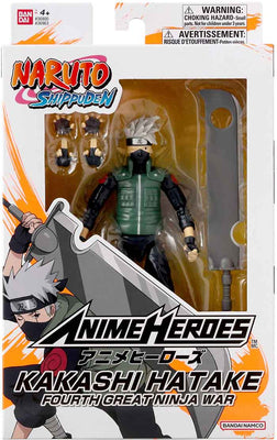 Naruto Shippuden 6 Inch Action Figure Anime Heroes - Kakashi Hatake Fourth Ninja War