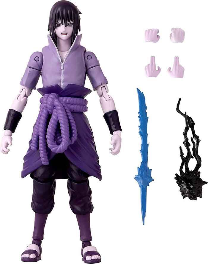 Naruto Shippuden 6 Inch Action Figure Anime Heroes - Sasuke Uchiha Rin ...