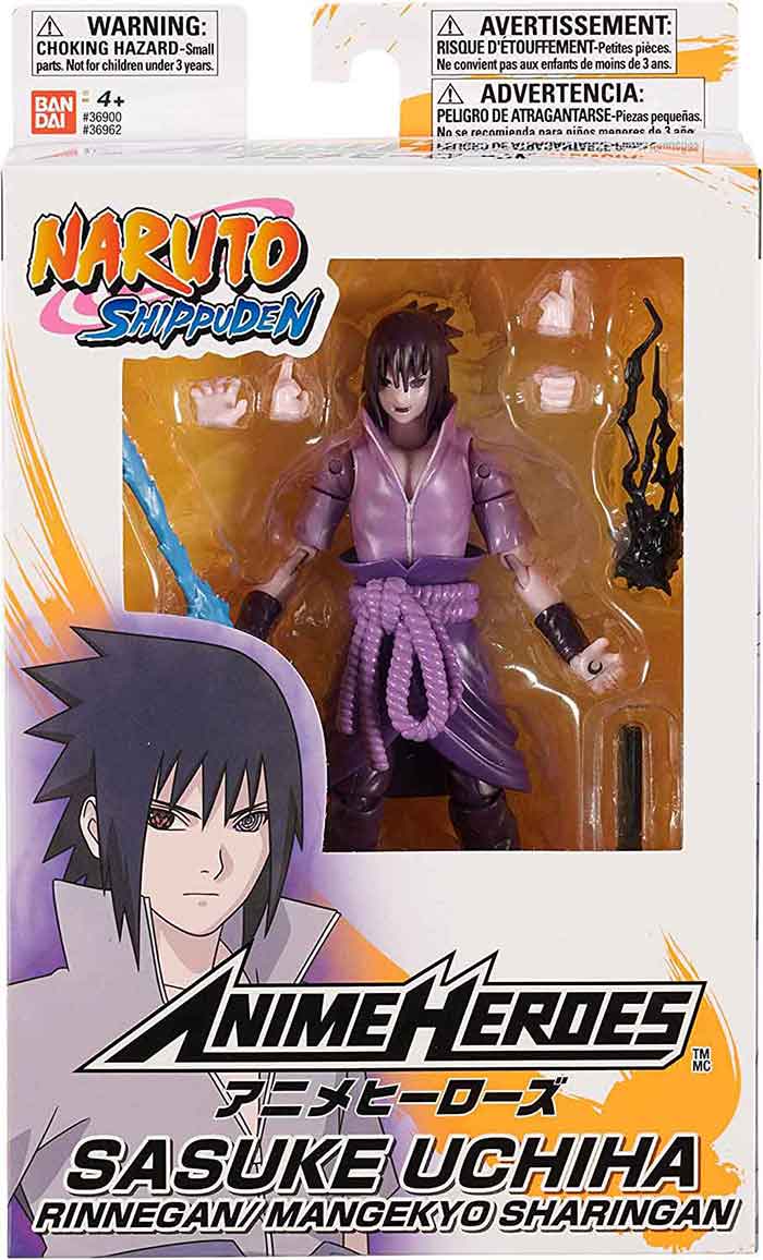 Naruto Shippuden 6 Inch Action Figure Anime Heroes - Sasuke