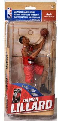 NBA Basketball Sports Picks 7 Inch Action Figure Series 30 - Damian Lillard Red Jersey Variant