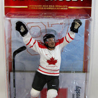 NHL Hockey 6 Inch Action Figure Team Cananda - Sidney Crosby Team Canada White Jersey All-Star Level signed Base #86