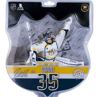 NHL Hockey Predators 6 Inch Static Figure Deluxe PVC - Pekka Rinne White Jersey