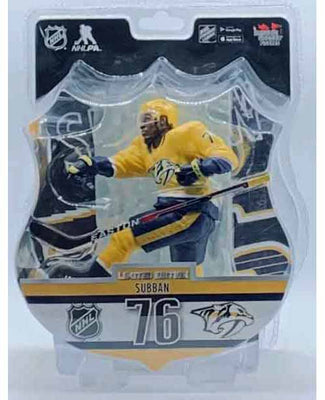 NHL Hockey Predators 6 Inch Static Figure Deluxe PVC - PK Subban Yellow Jersey