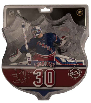 NHL Hockey Rangers 6 Inch Static Figure Deluxe PVC - Henrik Lundqvist Blue Jersey