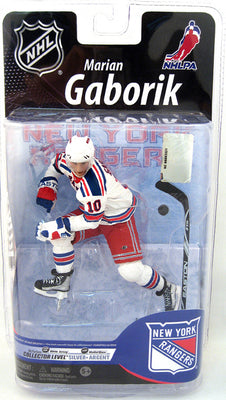 NHL Hockey 6 Inch Action Figure Series 25 - Marian Gaborik White Jersey Silver Level Variant (Limit 1000 Pieces)