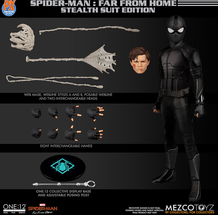 One-12 Collective 6 Inch Action Figure Spider-Man Far From Home - Spider-Man Stealth Suit