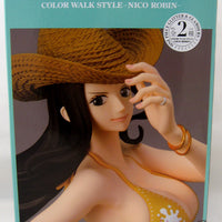 One Piece 6 Inch Static Figure Glitter & Glamour - Robin Color Walk Yellow Bikini Green Shorts