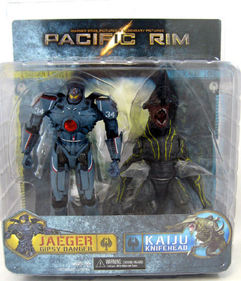Pacific Rim 7 Inch Action Figure 2-pack Series - Battle-Damaged Gipsy Danger vs Knifehead