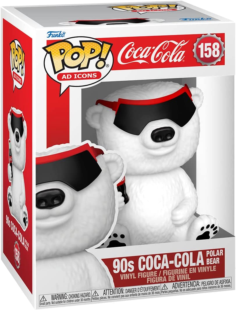 Pop Ad Icons Coca Cola 3.75 Inch Action Figure - 90s Coca-Cola Polar Bear #158