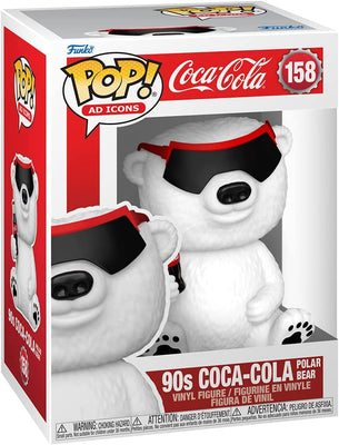 Pop Ad Icons Coca Cola 3.75 Inch Action Figure - 90s Coca-Cola Polar Bear #158