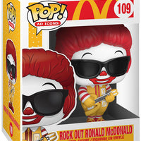 Pop Ad Icons McDonalds 3.75 Inch Action Figure - Rock Out Ronald McDonald #109