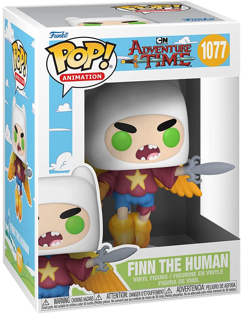Pop Animation Adventure Time 3.75 Inch Action Figure - Ultimate Wizzard Finn The Human #1077