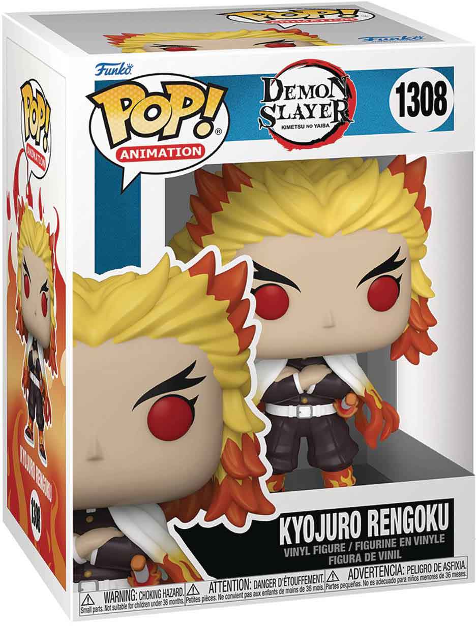 Pop Animation Demon Slayer 3.75 Inch Action Figure - Kyojuro Rengoku #1308