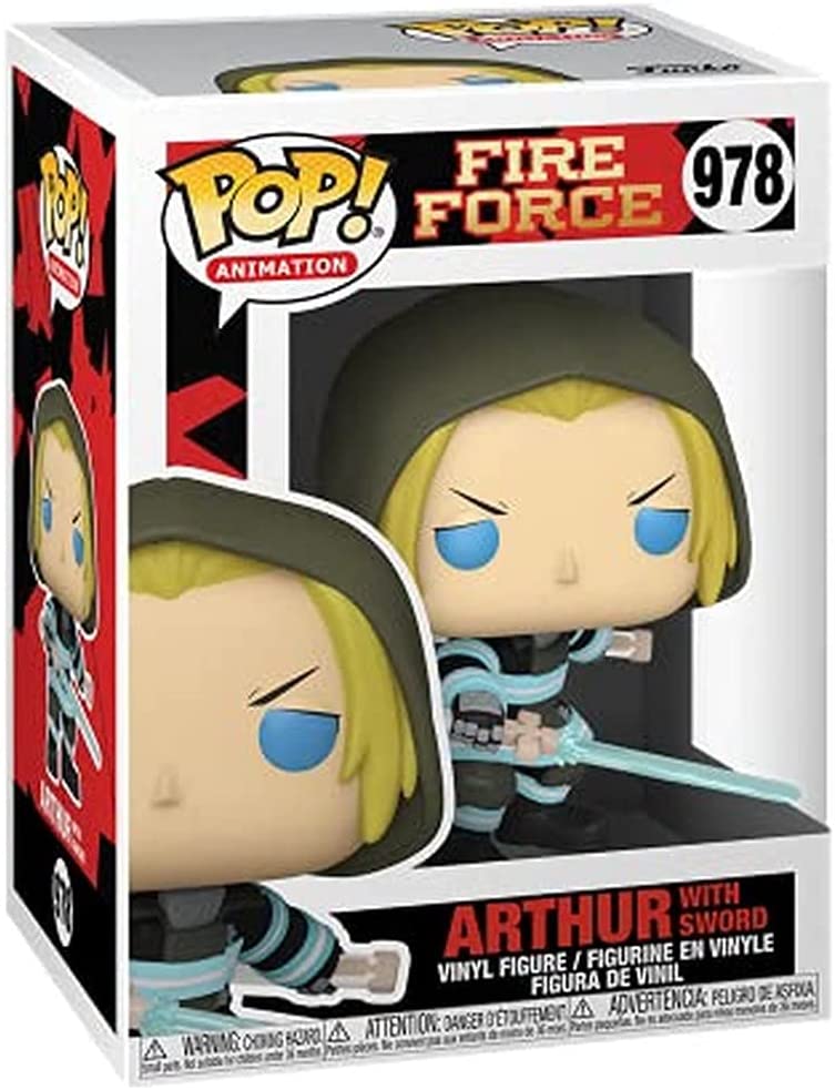 Pop Animation Fire Force 3.75 Inch Action Figure - Arthur with Sword #978