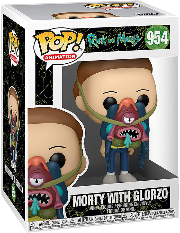 Pop Animation Rick and Morty 3.75 Inch Action Figure - Morty with Glorzo #954