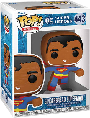 Pop DC Heroes 3.75 Inch Action Figure - Gingerbread Superman #443