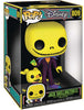 Pop Disney Nightmare Before Xmas 10 Inch Action Figure Jumbo - Blacklight Jack Skellington with Zero #809